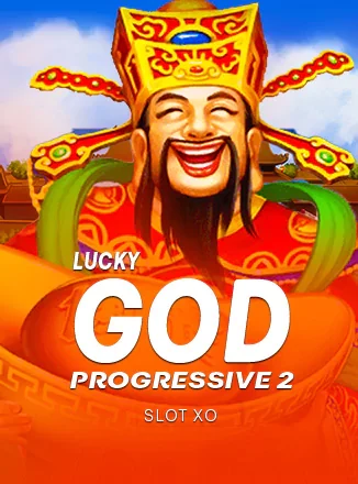 ภาพปกเกม Lucky God Progressive 2 (เทพโชคลาภยิ้มกว้าง) หมวดรวมค่ายอื่น ประกอบหัวข้อเกมแยกตามธีม