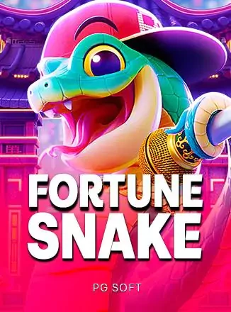 ภาพปกเกม Fortune Snake (งูการ์ตูนสีฟ้าเขียว) หมวดPG Soft ประกอบหัวข้อเดโม่ PG